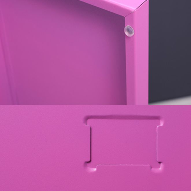 Contemporary Cabinet with Hinged Doors Metal Matte Finish Bathroom Storage Cabinet