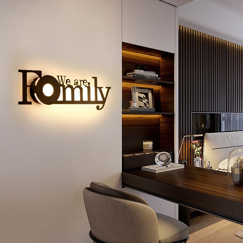 Luz de pared de forma única estilo moderno de metal de luz montesa de pared montada de pared