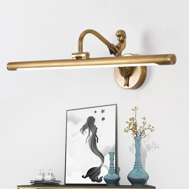 Moderne minimalistische stijl buizen ijdelheid muur verlichtingsarmaturen koper 1 licht wand gemonteerde ijdelheid lichten voor badkamer