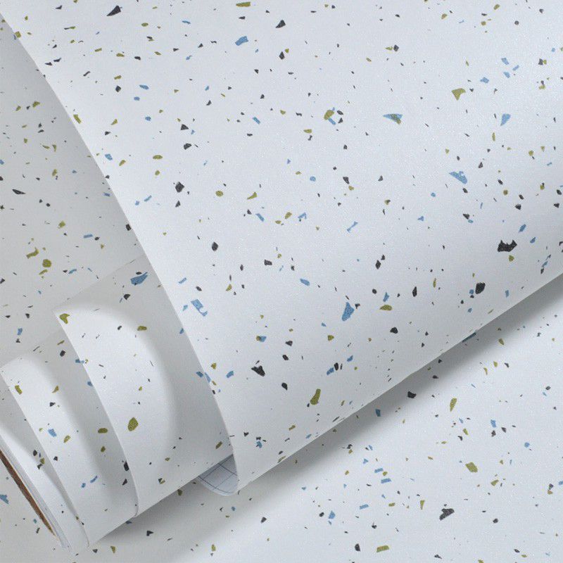 Removable Confetti Wallpaper Roll Modern Non-Woven Adhesive Wall Covering, 17.1-sq ft