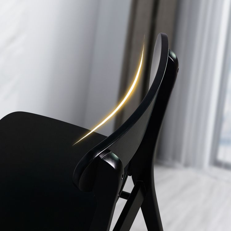 Silla auxiliar de comedor tapizada escandinava Silla de comedor con respaldo abierto