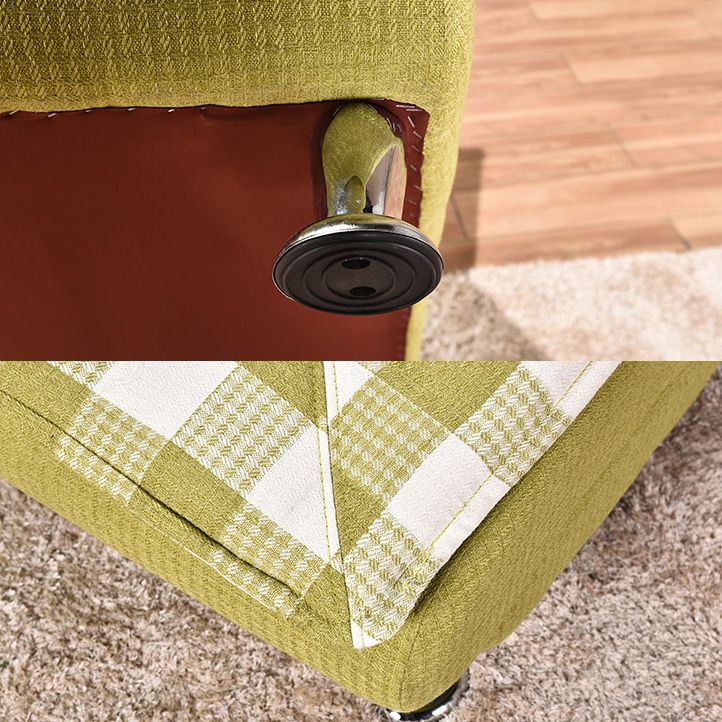 Modern Cotton Blend Lounge Chair Armless Adjustable Sleeper Chair Bed