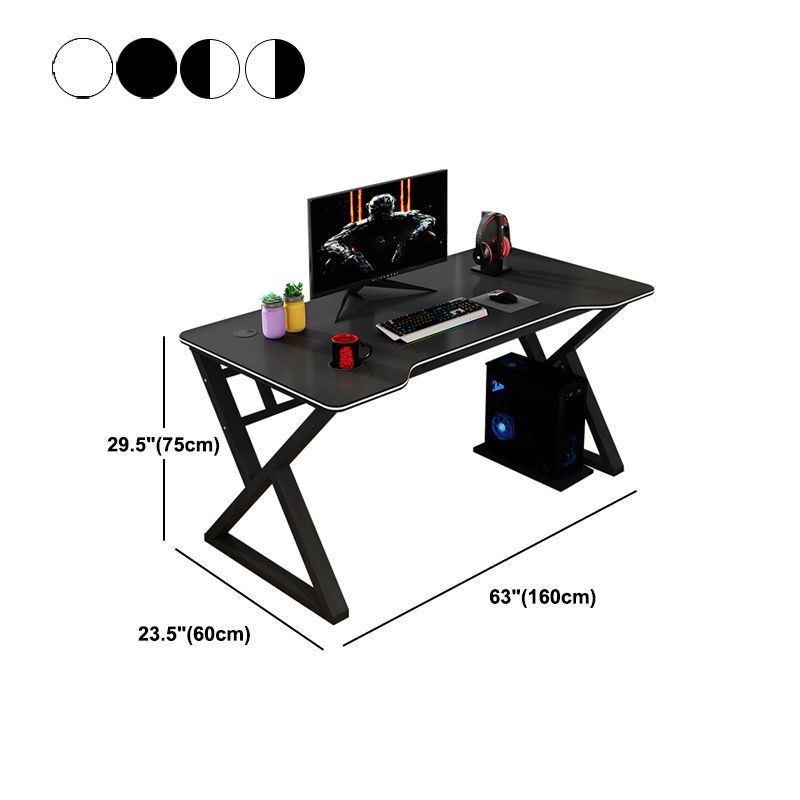 Modern Home Writing Desk Freeform Artificial Wood Office Desk,62.9"L X 23.6"W