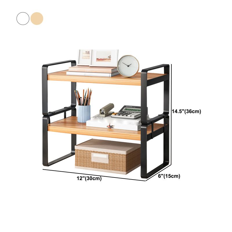 Modern Open Shelf Bookcase Metal Etagere Book Shelf for Study Room