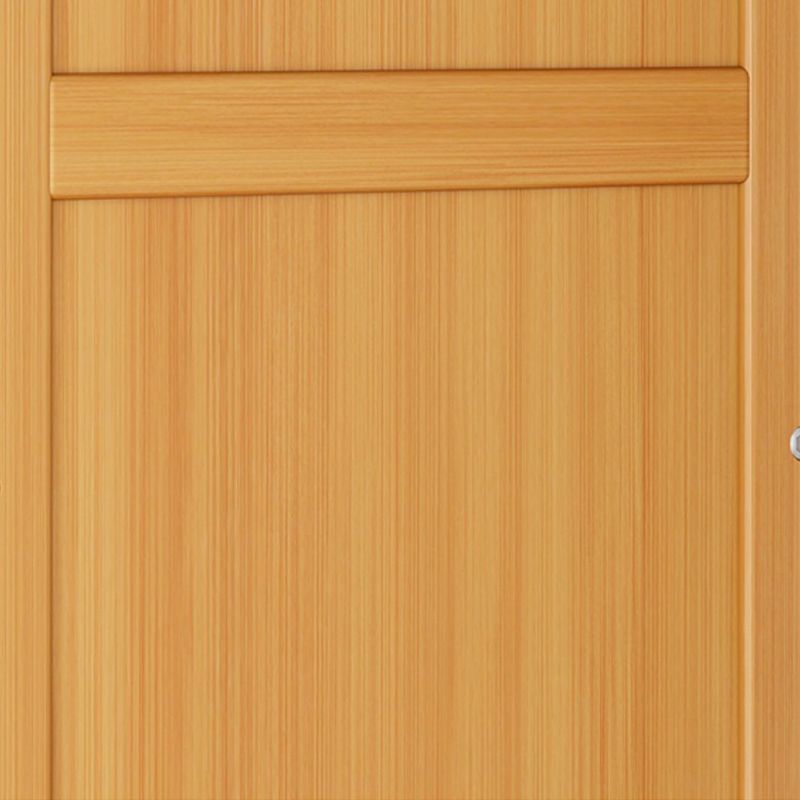 Modern Standard Bookcase Bamboo Closed Back Shelf with Doors