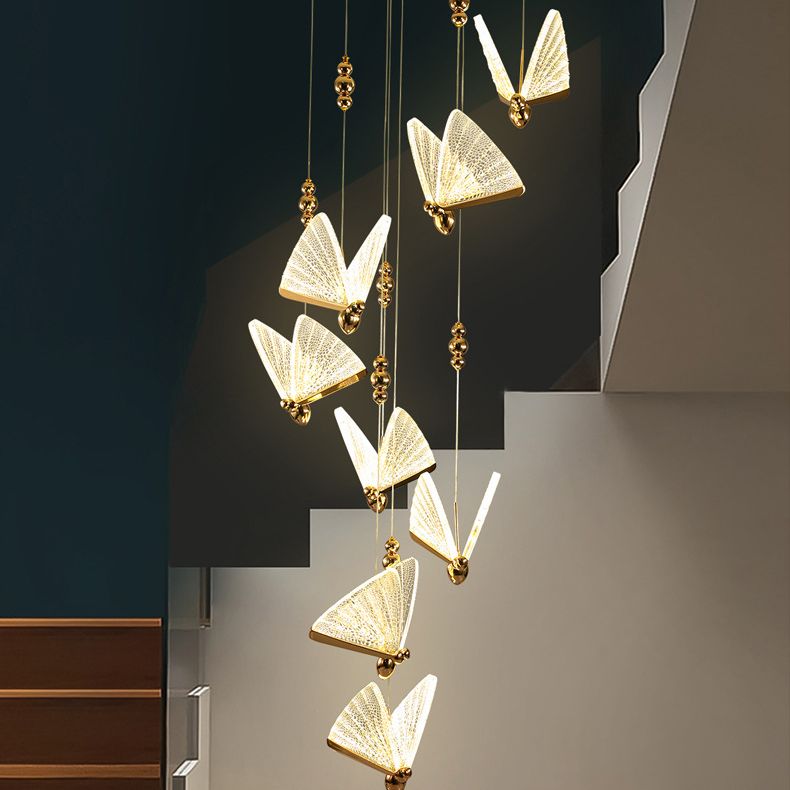 Butfly acrylique pendentif éclairage