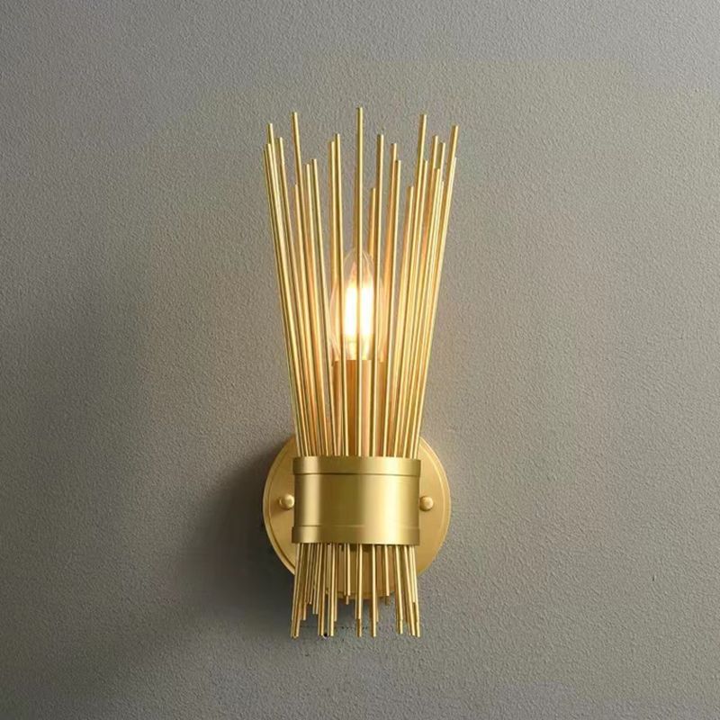 Modern Wall Sconce Linear Shape Wall Light with Metal Shade for Bedroom