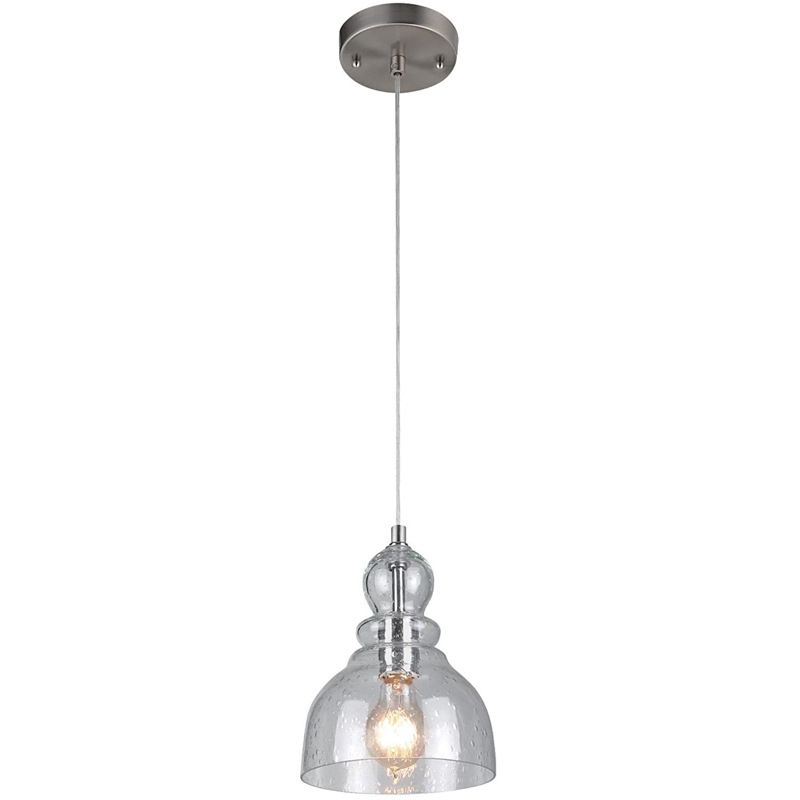Lampada a sospensione a forma di zucca industriale Light a pendente in vetro a 1 bulbo per tara da pranzo