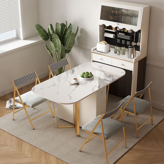 Rectangle Shape Contemporary 1/3/5 Piece Dining Room Table Set