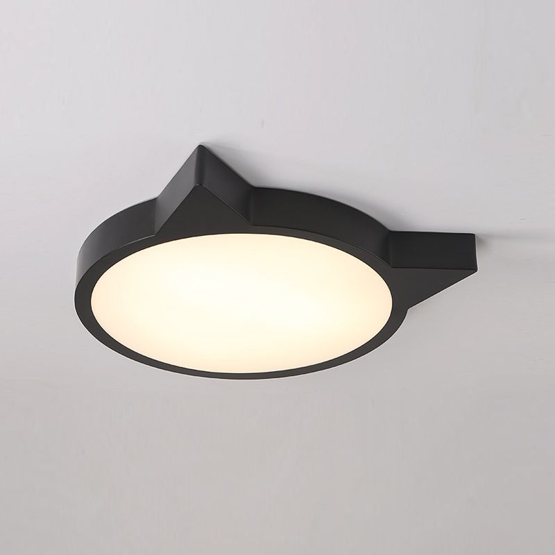 Nordic Simple Ceiling Light Metal LED Flush Mount Lighting for Bedroom