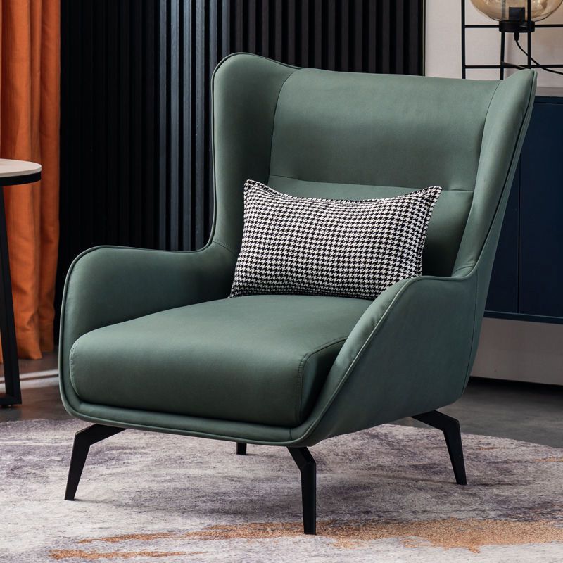 Wingback Chair 30.70" L x 36.61" W x 33.85" H Flared Arms Chair for Bedroom