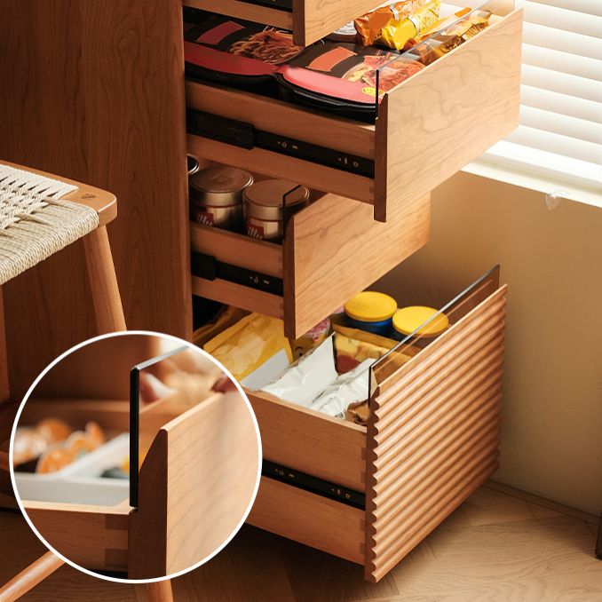 Modern Style Bar Table Rectangle Storage Wood Bar Table for Living Room