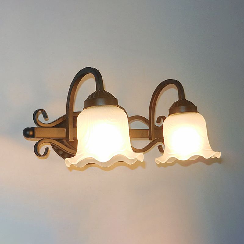 Simpuzzo specchio per trucco leggero americano American Glass Shade Mirror Fare lampada