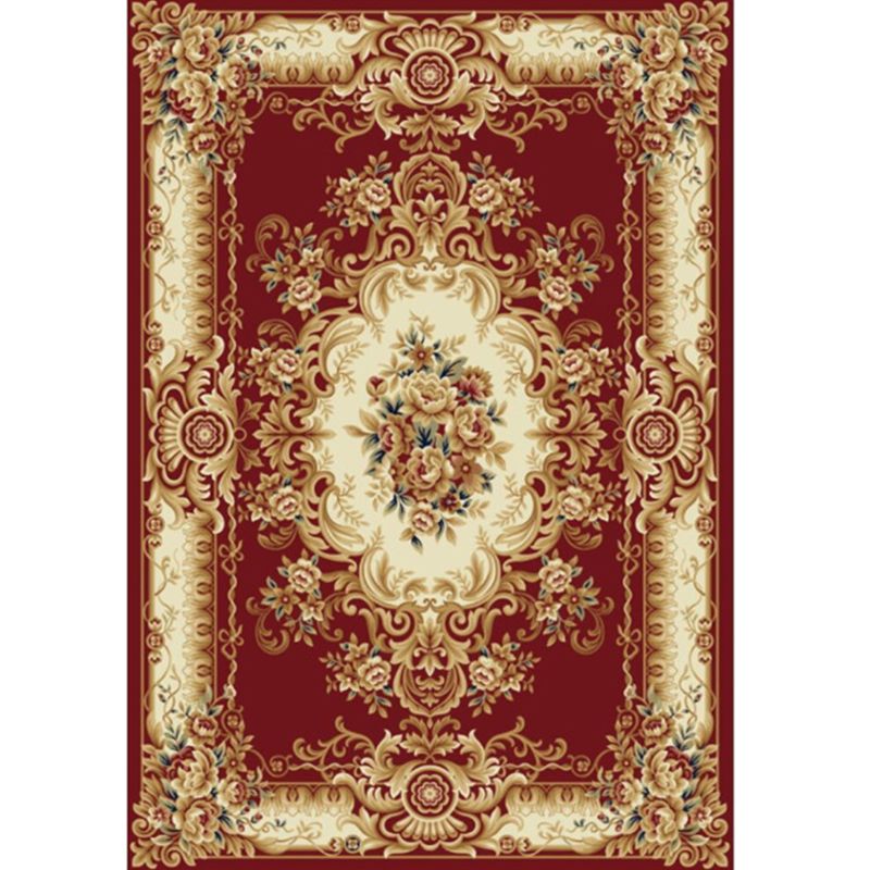 Tapis de salon antique Tapis à imprimé fleuris