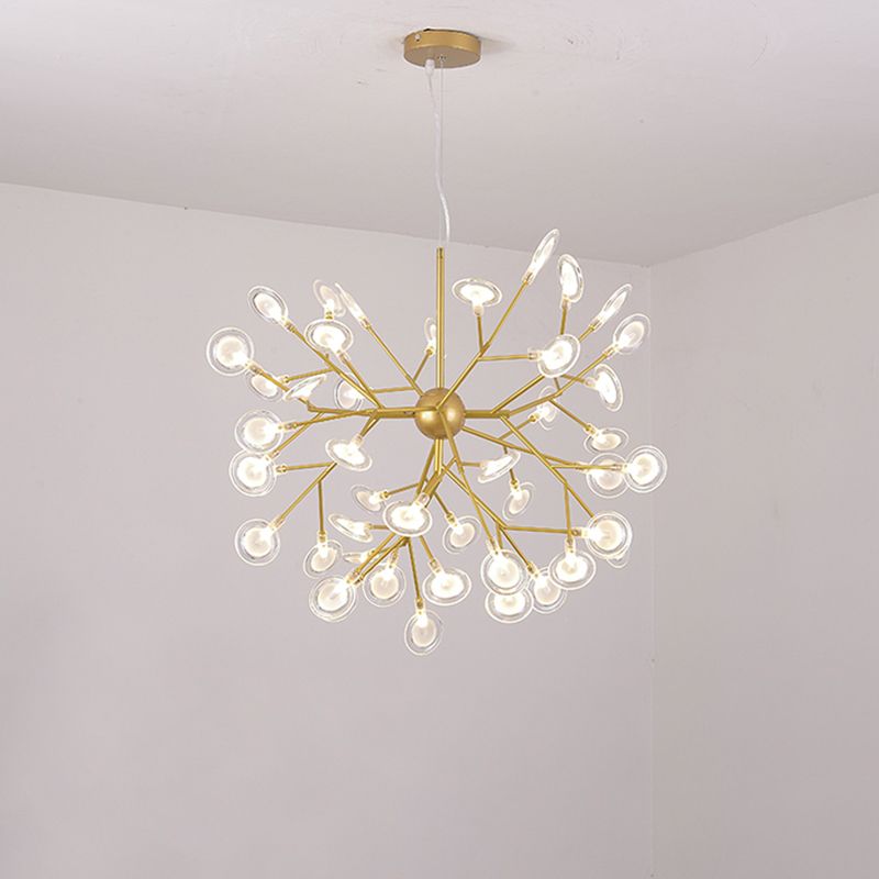 Sputnik Firefly LED Suspension Light Minimalist Acrylic Bedroom Chandelier Lighting