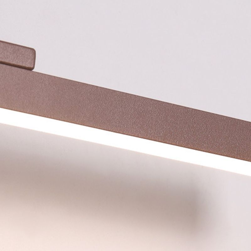 Luce da parete a forma lineare in stile moderno in metallo 1 luci lampada con doccia per doccia