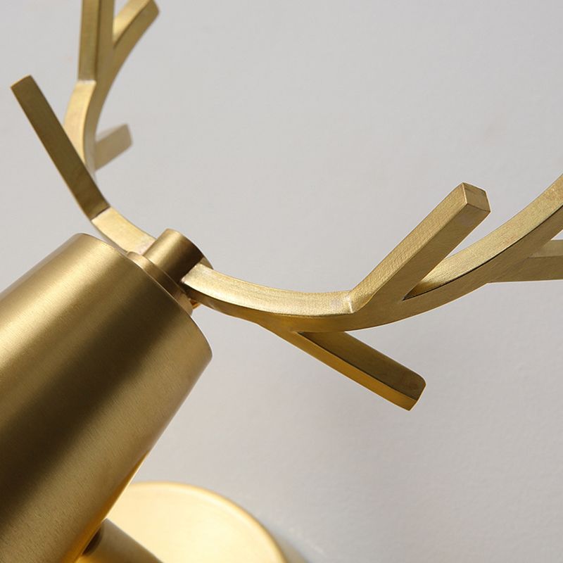 Lámpara de pared posmoderna de lámparas de drogadictos dorados para sala de estar para sala de estar de dormitorio