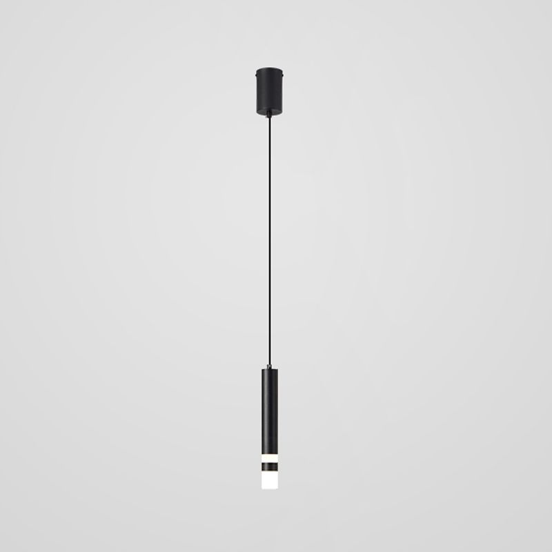 Pendre cylindrique suspension du métal LED minimaliste Aménagement d'éclairage en suspension