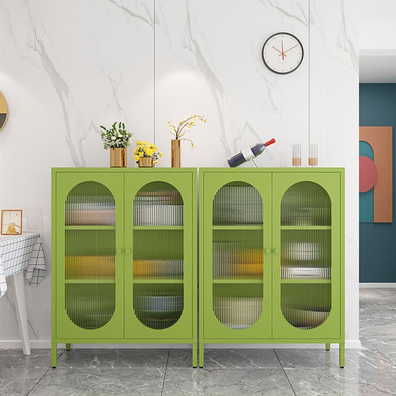 Modern Style Bookshelf Closed Back Bookcase with Door for Office