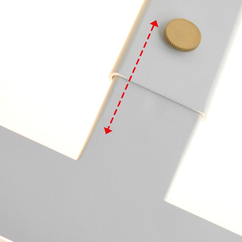 Rectangle Éclairage mural en aluminium