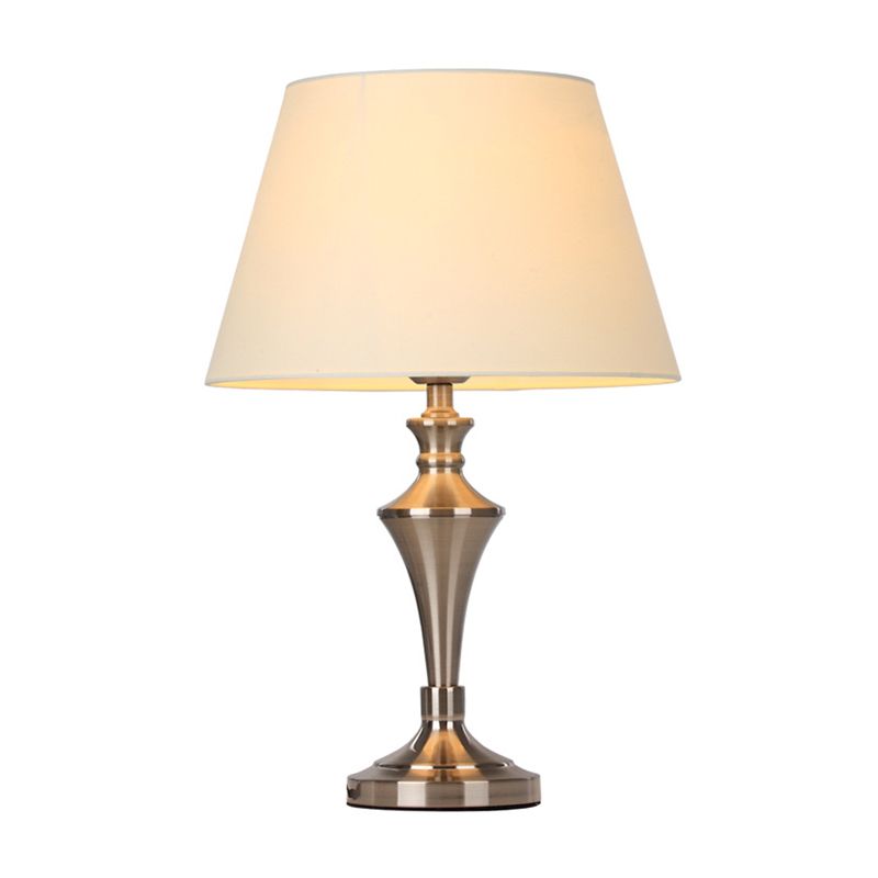 Weißer konischer Tischlicht modern