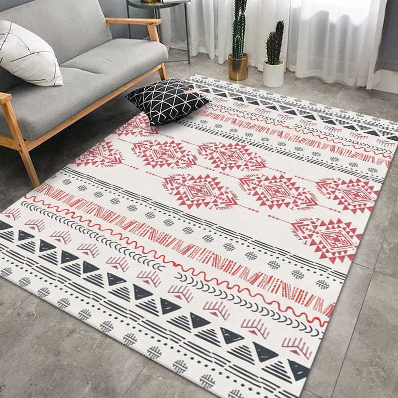 Casual Southwestern Print Rug Polyester Indoor Rug Stain Resistant Carpet for Living Room