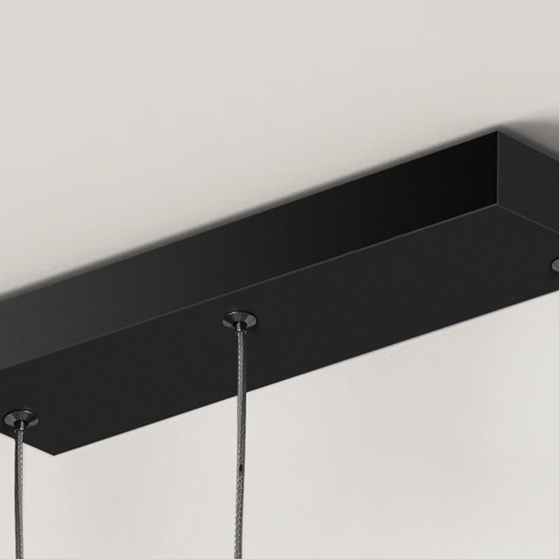 Moderne Metal-Insel-Leuchten-Leuchte Geometrie 3-Licht-LED-LED-Lampe mit Acrylschatten