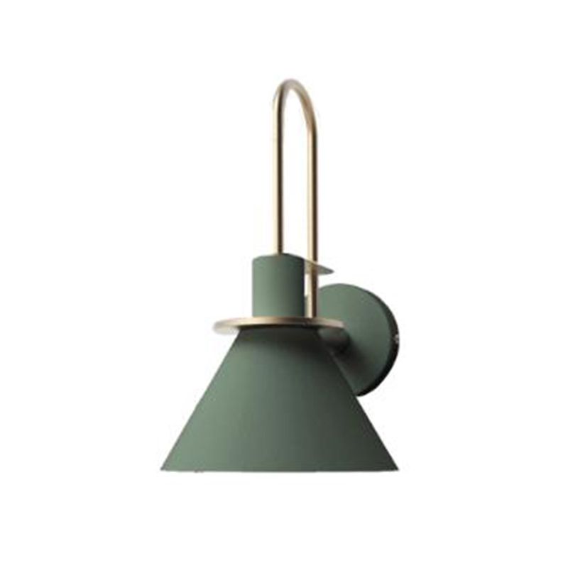 Metal Cone Shape Sconce Light Modern-Style 1 Light Wall Light Fixtures