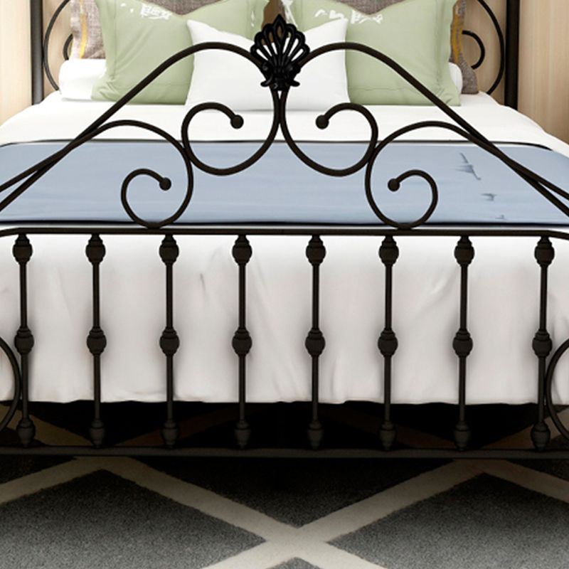 Glam Style Metal Iron Material with Headboard Gold/black/white Bed