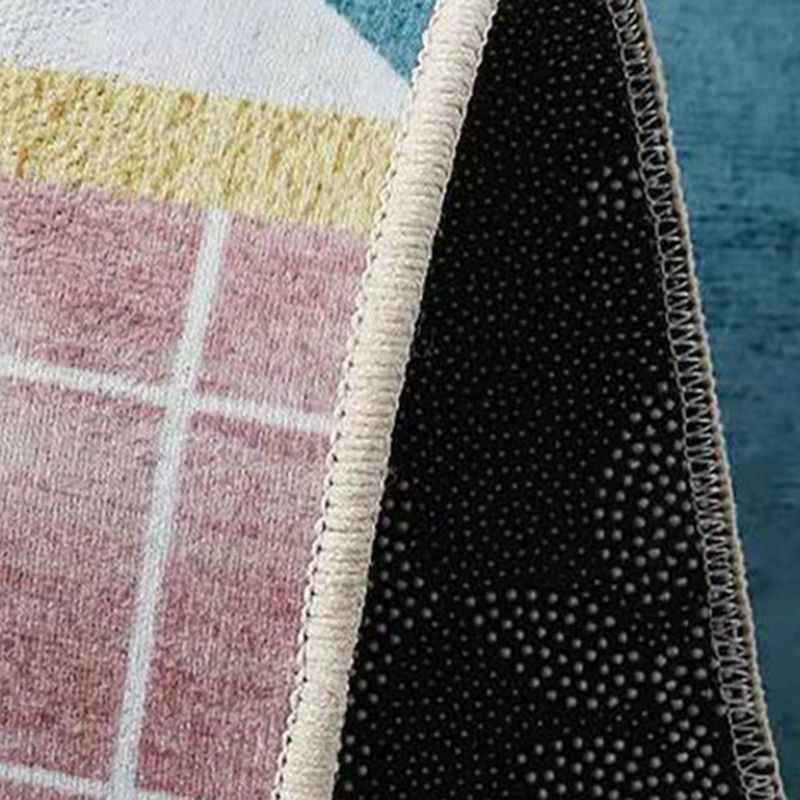 Gray Modern Carpet Polyester Pattern Carpet Non-Slip Backing Carpet for Drawing Room