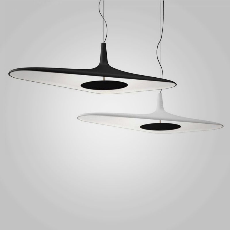 Modernes Harz-Pendel Licht Schlankes 1-Licht-LED-Deckenleuchte für Esszimmer