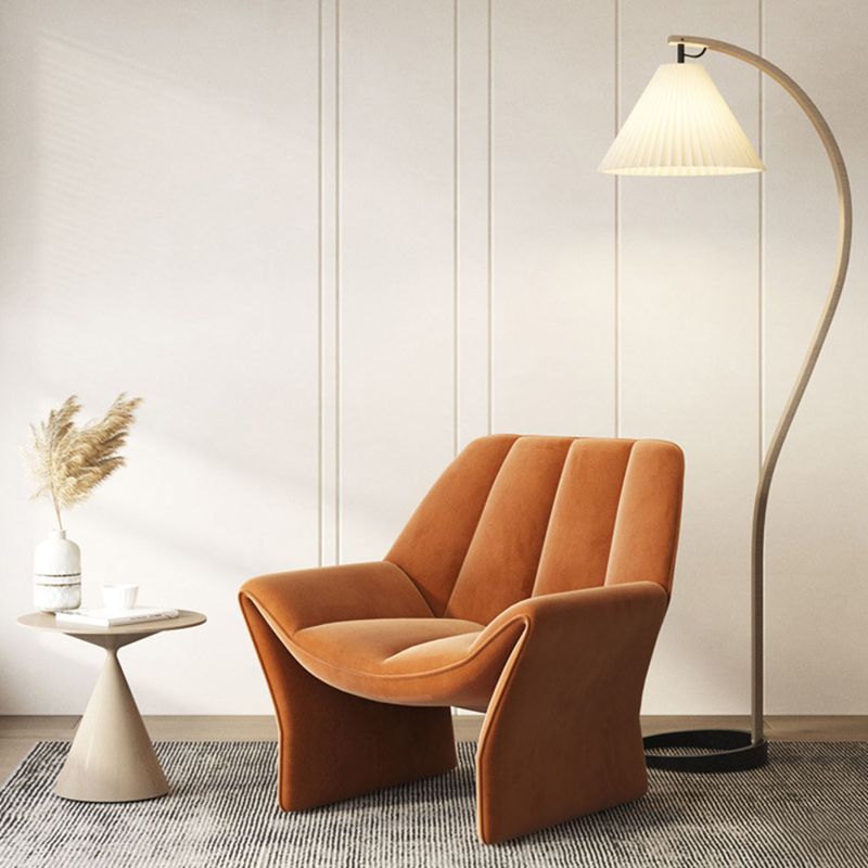 33.85" Wide Parsons Chair Armless Chair with Sewn Pillow Back