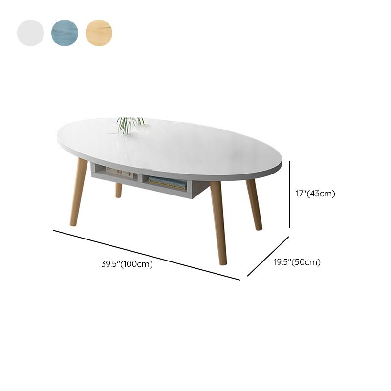 Country Farmhouse Coffee Table Folding Wooden Coffee Cocktail Table