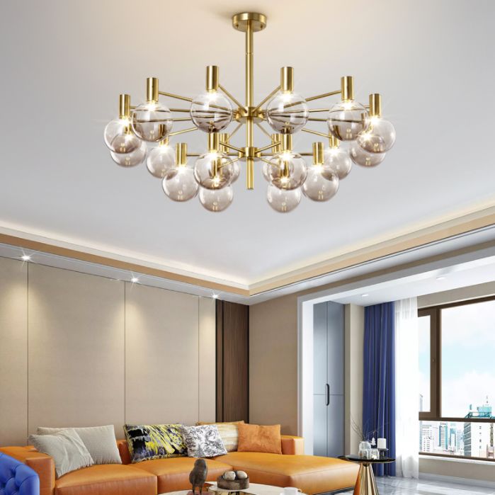 Glass Modo Hanging Chandelier Simplicity Style Chandelier Lighting for Living Room