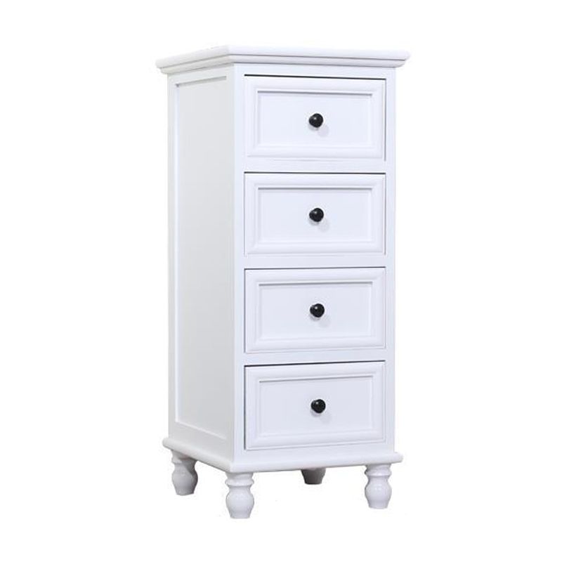Solid Wood Accent Chest with Drawers 13.77" Wide Chest with Bun Feet
