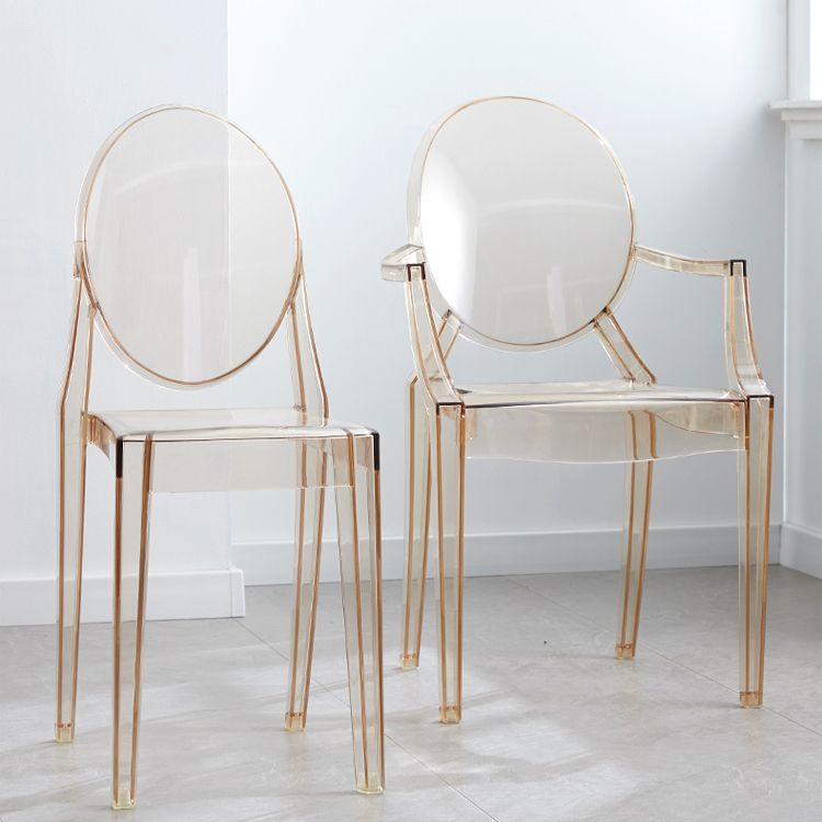 King Louis Back Chair Scandinavian Acrylic Dining Kitchen Room Armchair