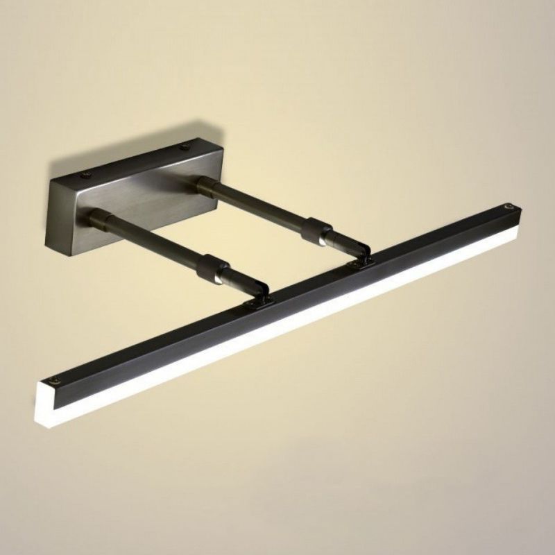 Modern Style Linear Wall Mounted Lamps Metal 1 Light LED Mirror Lights