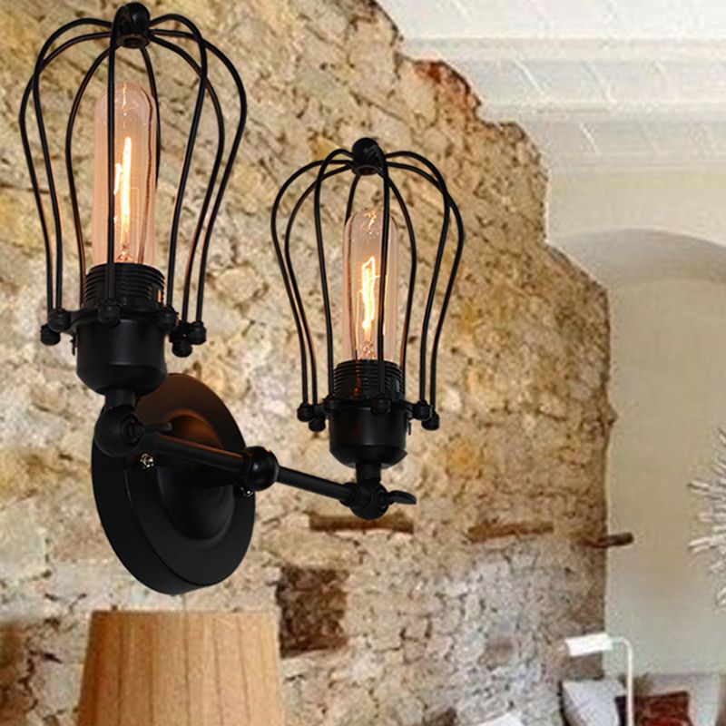 Vintage Double Vanity Lighting Industrial Style Wall Mounted Lamp for Bedroom Bathroom