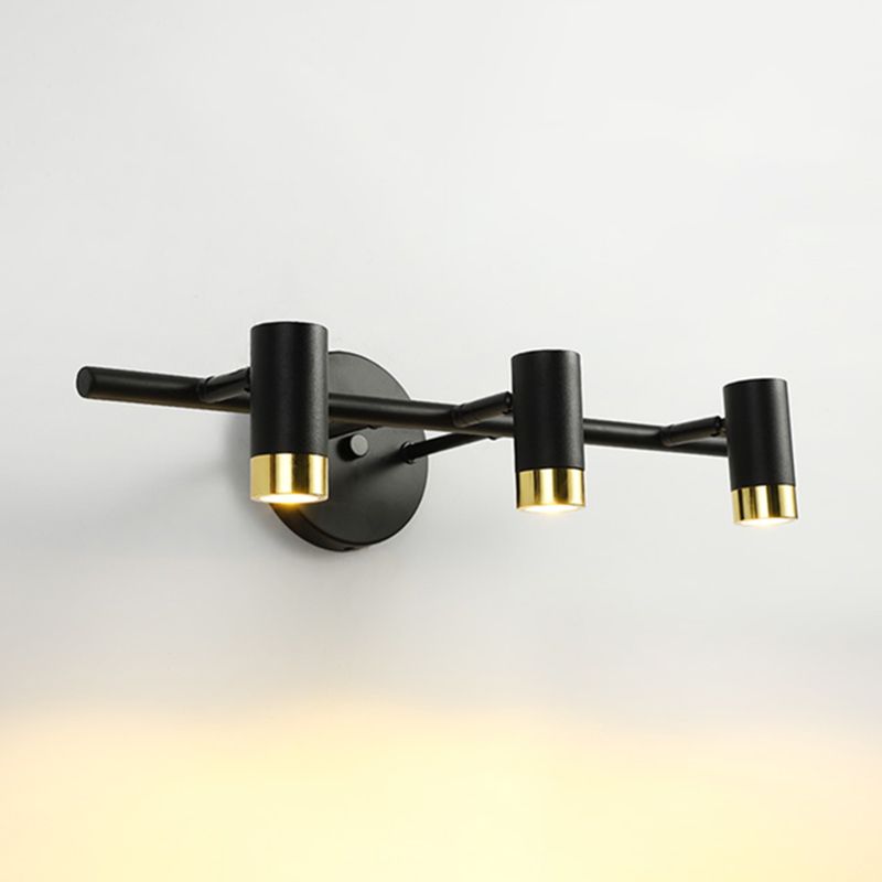 Cylinder Shape Modern Style Vanity Lights Metal LED Mirror Lights for Bathroom