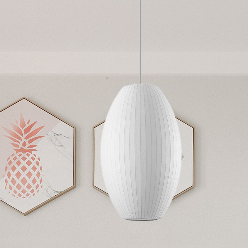 Zigarrenhängung Anhänger zeitgenössischer Stoff 1 hellweißes hängendes Deckenlicht, 6,5 "/12"/14 "breit