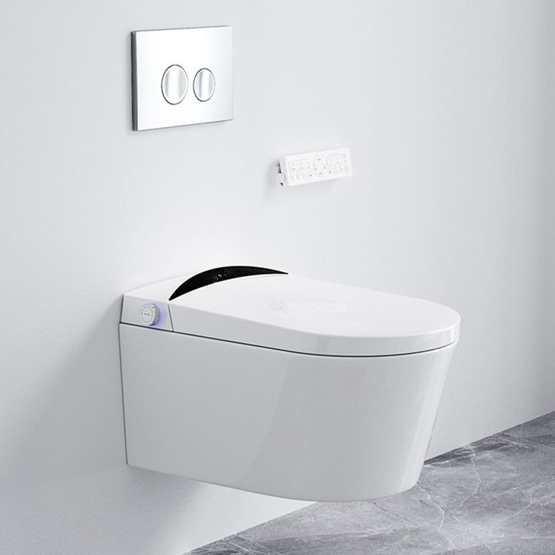 Modern Concealed Tank Toilet Skirted ABS Wall Mount Flush Toilet with Seat
