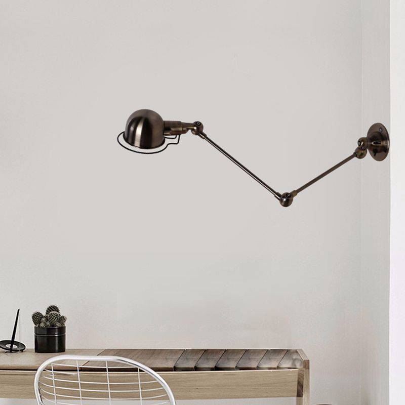 American Industrial Style Adjustable Wall Light Vintage Living Room Wall Sconce Lighting Fixture