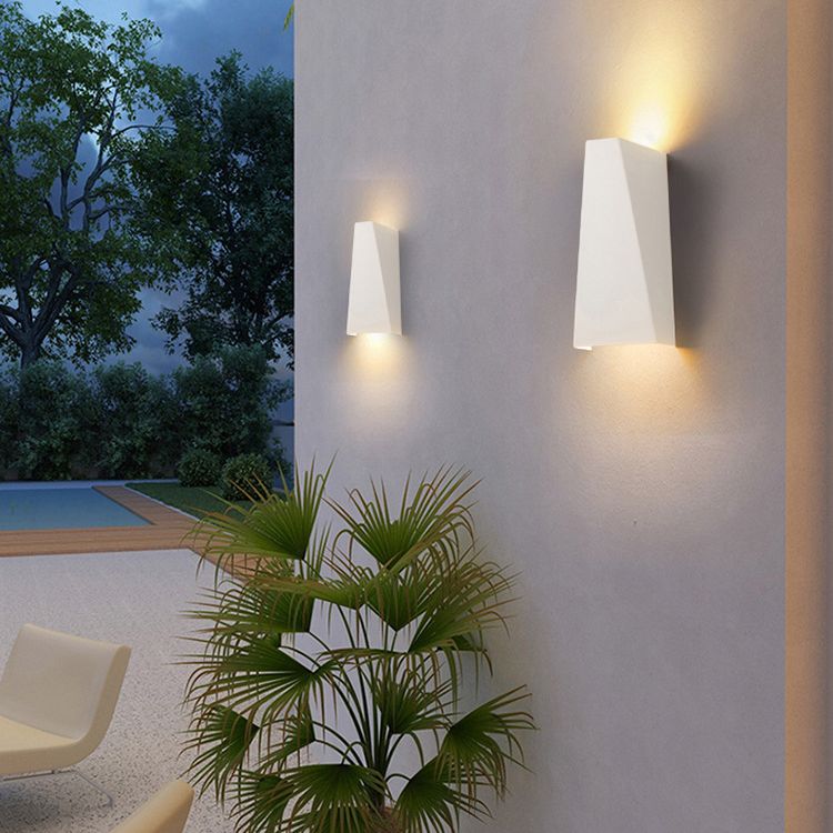 Geometrische Schattenwandbeleuchtung moderner einfacher einzigartiger Stil Metal 1 Licht Leuchte Licht in Schwarz