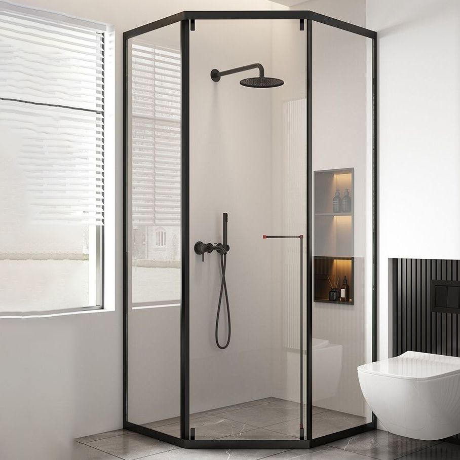 Full Frame Single Sliding Shower Door Clear Glass Shower Door