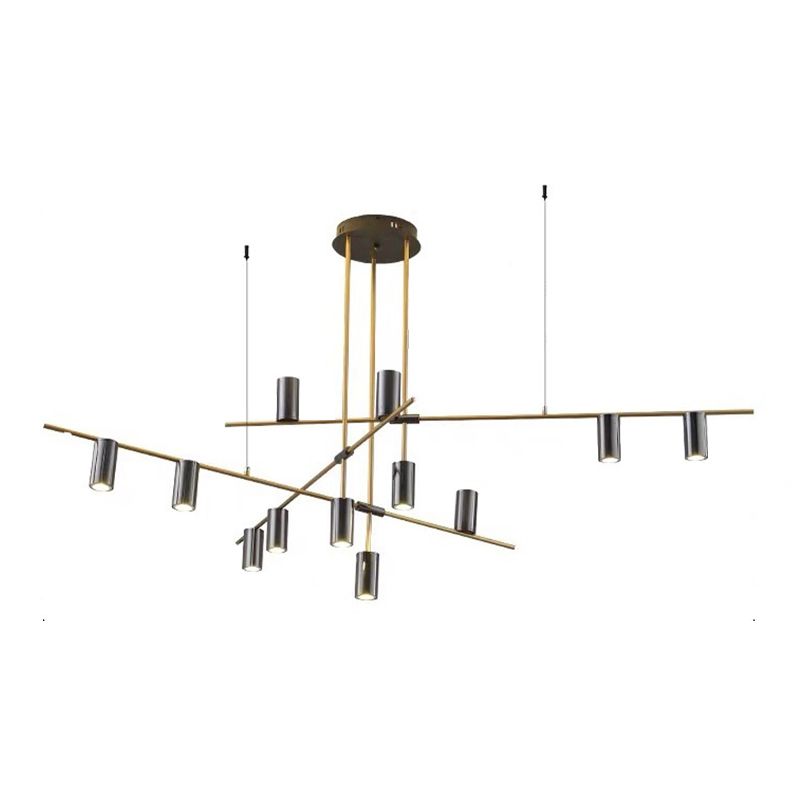 Modern Geometric Island Pendant Lights Metal Multiple-Light Island Pendant Lighting