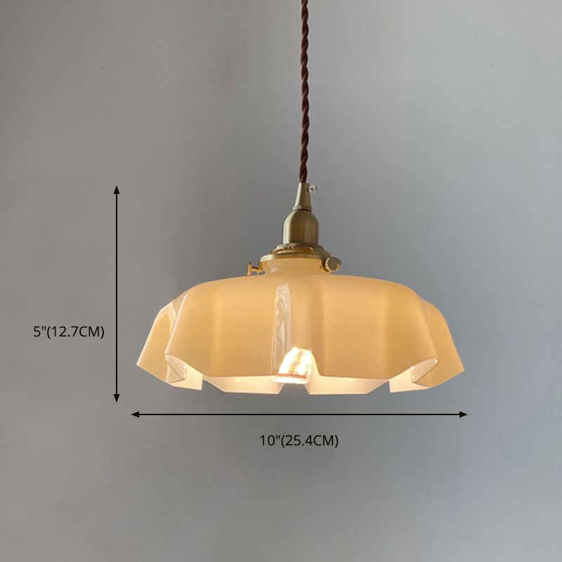 1 Light Flower Adeping Adept Freeds Impones Vintage Glass Affermazione per il ristorante