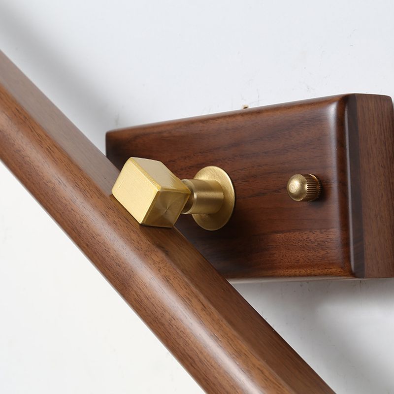 Modern Linear Vanity Sconce Lights Wood 1-Light Wall Lighting Fixture for Bathroom