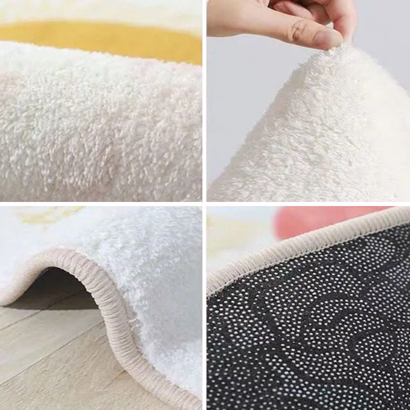 Light Brown Rug Polyester Nordic Rug Stain Resistant Indoor Rug for Home Decor