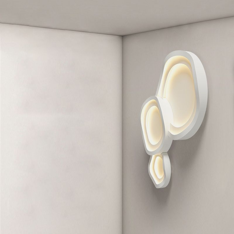 Nordic Style Ceiling Light Fixture White Flush Mount for Living Room