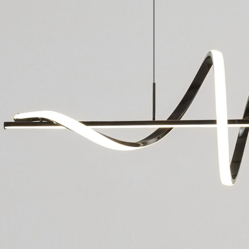 Single Black/Golden Kitchen Island Lighting Modern LED Island Pendant Lighting